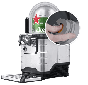 BLADE<sup>®</sup> installieren - Drücken Sie den orangenen Knopf